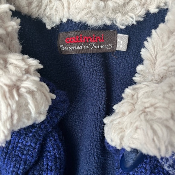 Catimini Sweater Coat/Cardigan Girls Size 5 - Picture 2 of 3